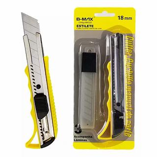 Estiletes 18mm com Lâminas Profissional Retrátil Resistente