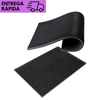 Tapete de Borracha 30x15 Antiderrapante para Drinks Bar Barman Profissional Ideal Pub