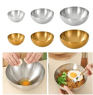 Tigela Preparação Refeições Estone Salada Aço Inoxidável Perfeita Para Uso Doméstico E Escritório