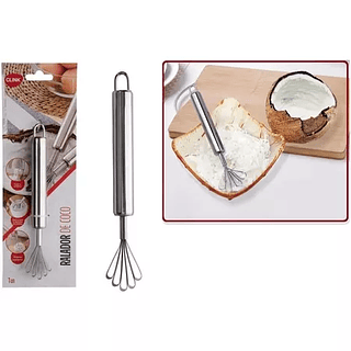 Ralador De Coco Manual Raspador Frutas Aço Inox Multiuso