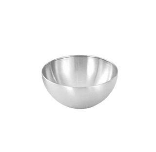 Tigela Bowl de Aço Inoxidável prata 25cm