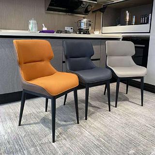 Cadeira de jantar leve e luxuosa de estilo italiano de couro simulado de alta qualidade com encosto alto GLT-004