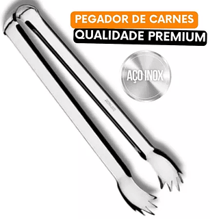 Pegador de Carne Gelo Fruta Frios Inox Resistente Utensilio Multiuso para Cozinha Bares Restaurante