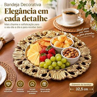 Jogo Americano Luxo Sousplat Mesa Posta Jantar Qualidade Premium Dourada Gold Festa Casamento
