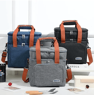 Bolsa Térmica De 2 Camadas De Grande Capacidade Adequada Para Piquenique