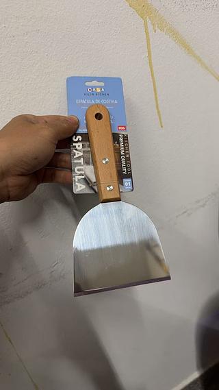 Espátula de aço inoxidável para grelhar bifes