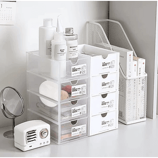 Gaveta Empilhavel Cristal Prateleira Closet Armario Cozinha Divisoria para Remediose Aviamentos Casa Kit