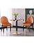 Cadeira abacaxi de madeira maciça com pernas decorativas de metal GLT-009