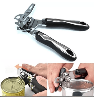 Abridor De Latas Em Inox Prático Abre Facil Cozinha Multiuso-envio imediato