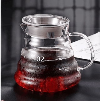 Jarra De Vidro Tampa Borossilica Para Servir Café 600ml