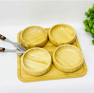 kit petisqueira de bambu - bandeja de bambu Cozinha - Servir Petiscos