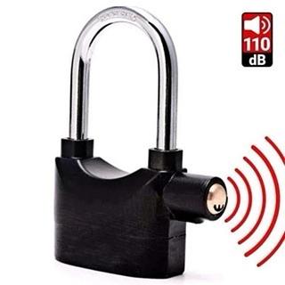 Motocicleta anti-roubo estilo longo e curto com cadeado de alarme sonoro