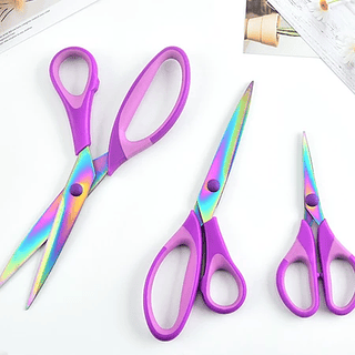Kit Tesoura de Titânio Profissional 3 Unidades