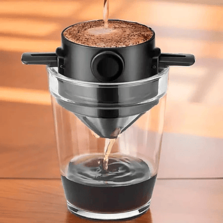Coador De Café Individual Para Xícara Filtro Inox Ecológico