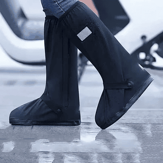 Capa de Chuva para Sapato Reutilizável Cano Alto 40 CM Tecido Impermeável