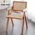 Cadeira decorativa toda em rattan de madeira maciça ZA-03